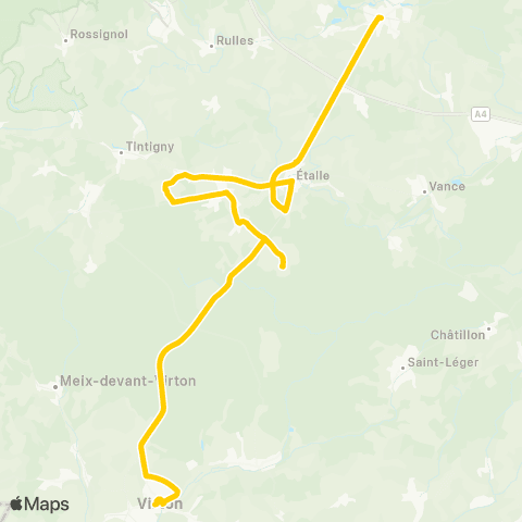 TEC Virton - Habay map