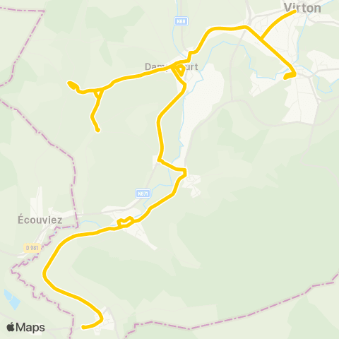 TEC Torgny - Virton map