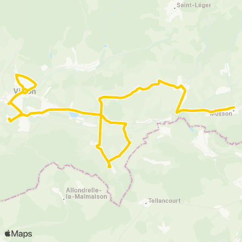 TEC Musson - Ruette - Virton map