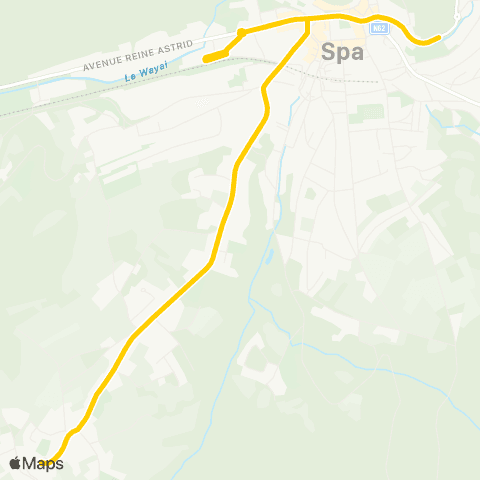 TEC Creppe - Spa map