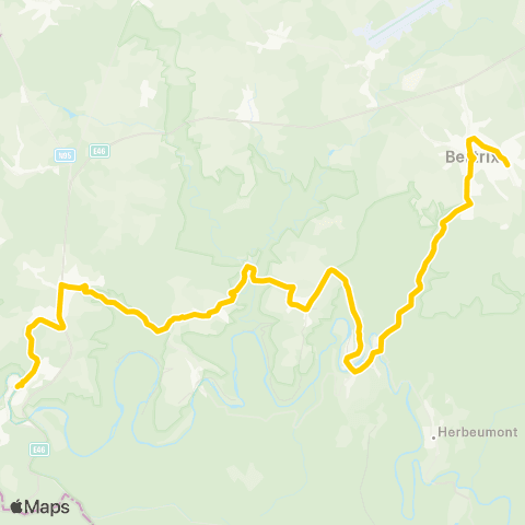 TEC Bouillon - Bertrix map