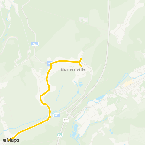 TEC Cheneux - Meiz - Bernister - Burnenville map