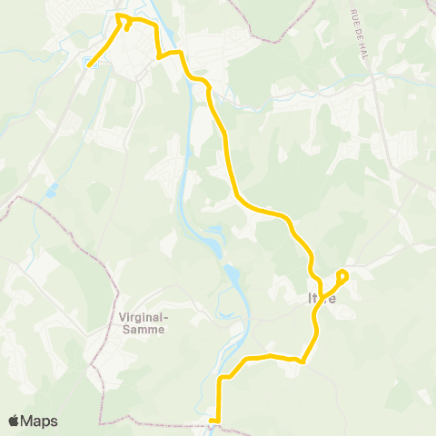 TEC Tubize - Ittre - Fauquez map
