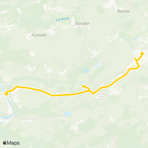 TEC Dinant - Ciney map