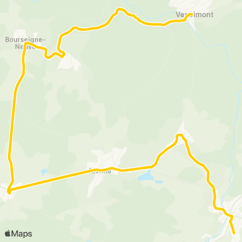 TEC Gedinne - Willerzie - Vencimont map