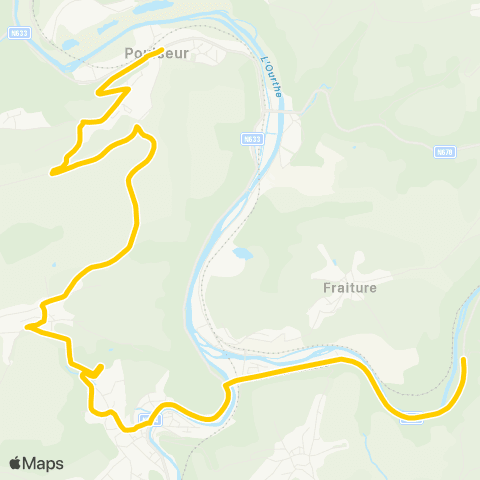 TEC Halleux - Comblain - Poulseur map