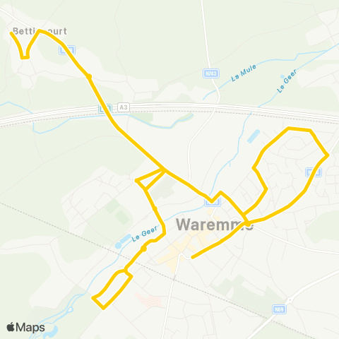 TEC Bettincourt - Cité Hartenge - Waremme map