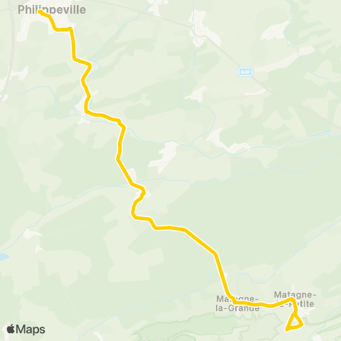 TEC Philippeville - Matagne-la-Grande map