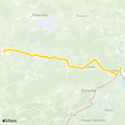 TEC Philippeville - Heer-Agimont map