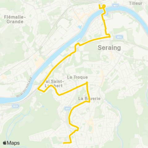 TEC Jemeppe - Seraing (Bois de l'Abbaye) map