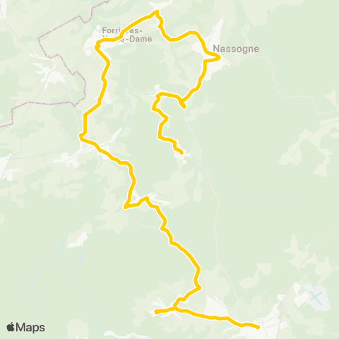 TEC Saint-Hubert - Nassogne - Saint-Hubert map