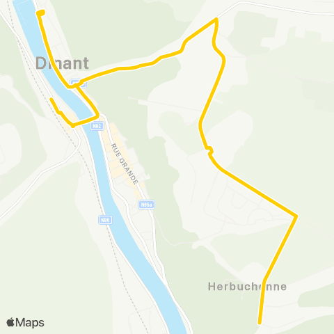 TEC Dinant - Herbuchenne map