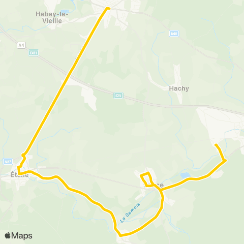 TEC Sampont - Habay map
