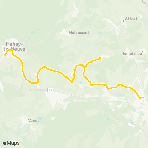 TEC Arlon - Habay map