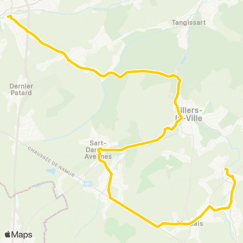 TEC Tilly - Genappe map