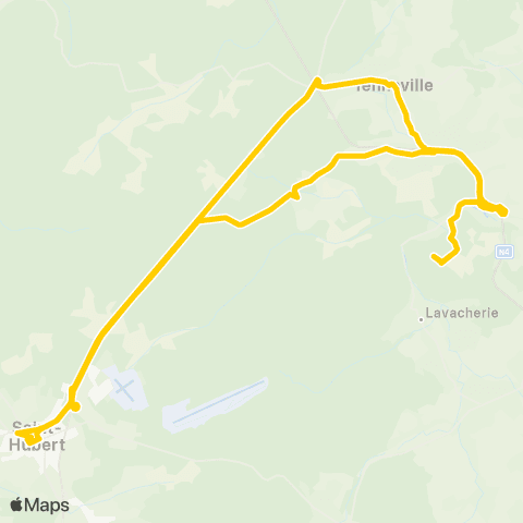 TEC Saint-Hubert - Champlon - Saint-Hubert map
