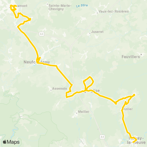 TEC Libramont - Habay map