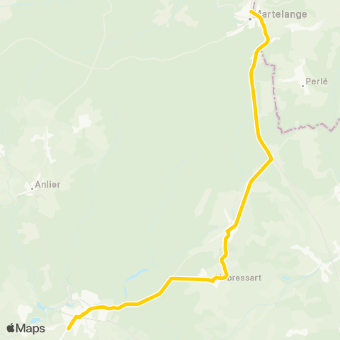 TEC Martelange - Habay map