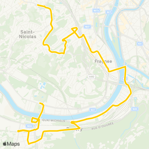 TEC St-Nicolas - Laveu - Guillemins - Renory - Sclessin map