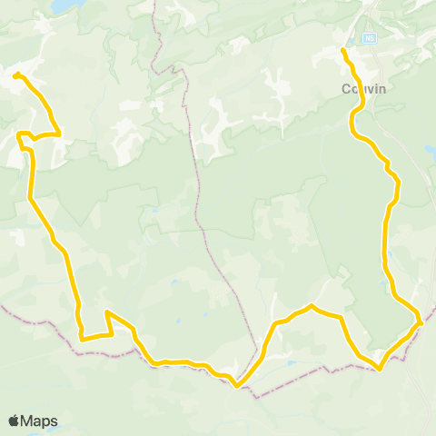 TEC Pesche - Couvin - Cul-des-Sarts - Chimay map