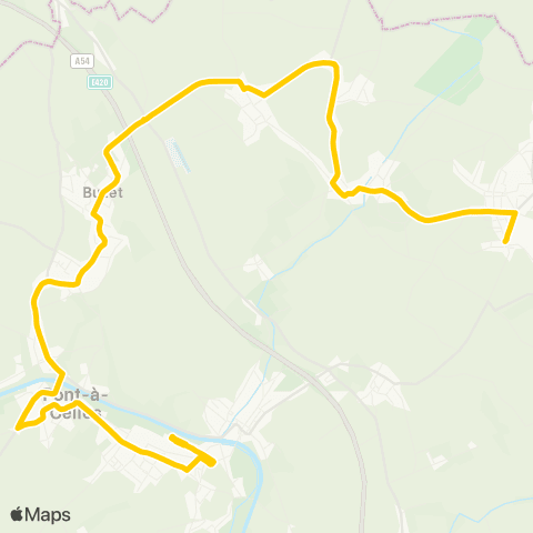 TEC Frasnes-Lez-Gosselies - Rêves - Pont-À-Celles map
