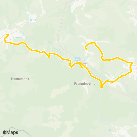 TEC Bellevaux - Ligneuville - Stavelot map