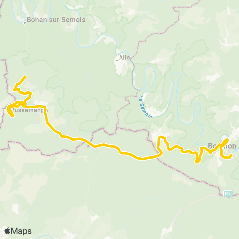 TEC Sugny - Bouillon map
