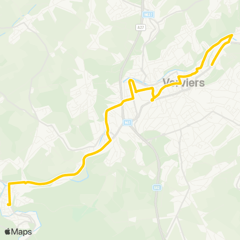 TEC Renoupré - Harmonie - Ensival - Pepinster map