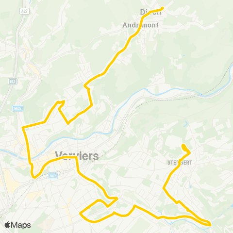 TEC Stembert - Mangombroux-Harmonie-Ottomont-Andrimont map