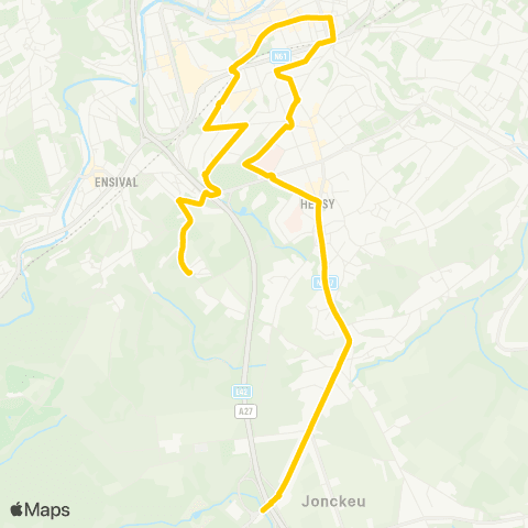 TEC Champs des Oiseaux-G. Centrale-Pl. Verte-Heusy P+R map
