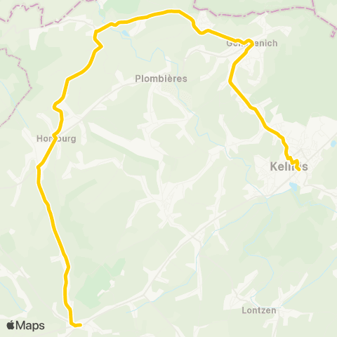 TEC Henri-Chapelle - Hombourg - Sippenaeken - Kelmis map