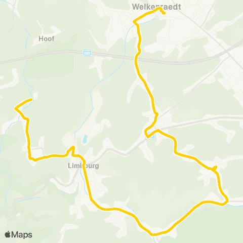 TEC Bilstain - Dolhain - Goé - Membach - Welkenraedt map