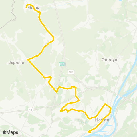 TEC Liège - Herstal - Vottem - Liers - Glons map