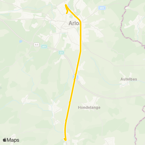 TEC Arlon - Differt map