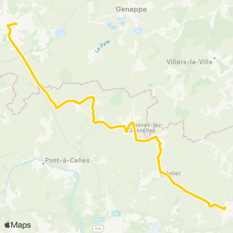 TEC Nivelles - Rêves - Fleurus map