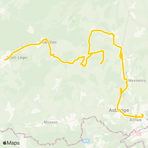 TEC Saint-Léger - Athus map