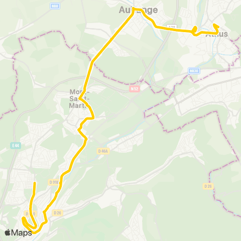 TEC Longwy - Athus map