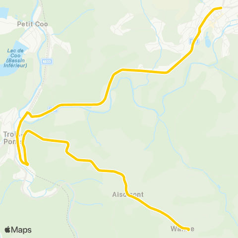 TEC Stavelot - Trois-Ponts - Wanne map
