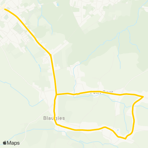 TEC Dour - Blaugies map