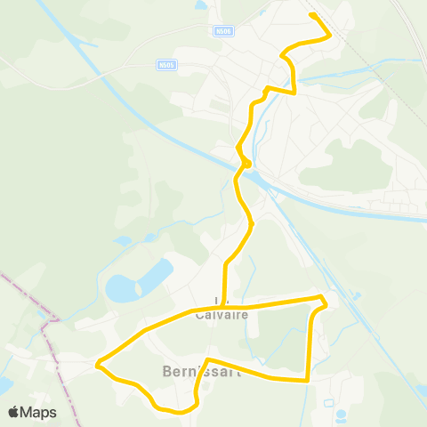 TEC Blaton - Quevaucamps / Bernissart map