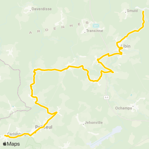 TEC Poix - Paliseul map