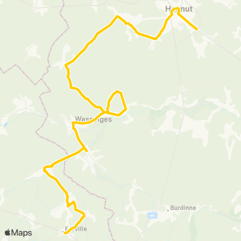 TEC Hannut - Forville map