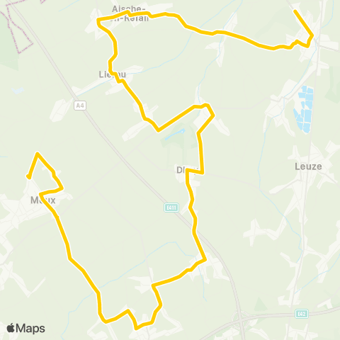 TEC Eghezée - Meux map