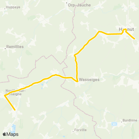 TEC Eghezée - Hannut map