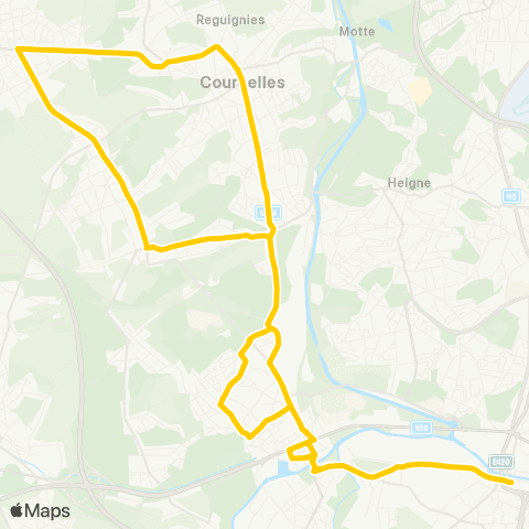 TEC Centrale-Courcelles-Trazegnies-Monceau-Centrale map