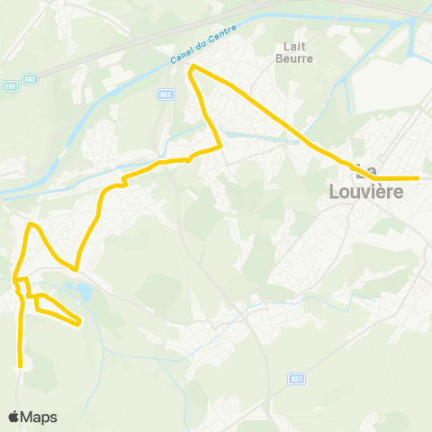 TEC Maurage - la Louvière map