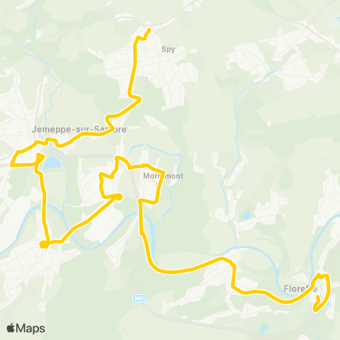 TEC Floreffe - Jemeppe-sur-Sambre - Spy map