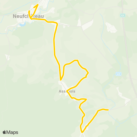 TEC Les Fossés - Neufchâteau map