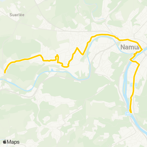 TEC Jambes (Amée) - Flawinne map