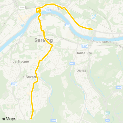 TEC Sclessin - Jemeppe - Seraing - Beauséjour map